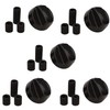 5 X Black Electrical Gas Stove/Oven Knobs with 3 D
