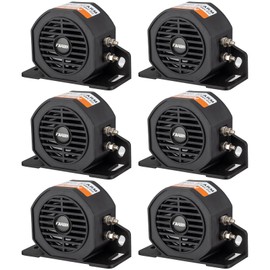 FARBIN Truck Back up Alarm 6Pcs 110dB 12V-48V DC Car Reverse Alarm Horn Heavy-Duty Backup Warning Reversing Warning Alarms Waterproof Back Up Beeper (HT)