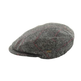 Wool Flat Cap, Traditional Style, Made in Ireland, Gray (XX-Large)