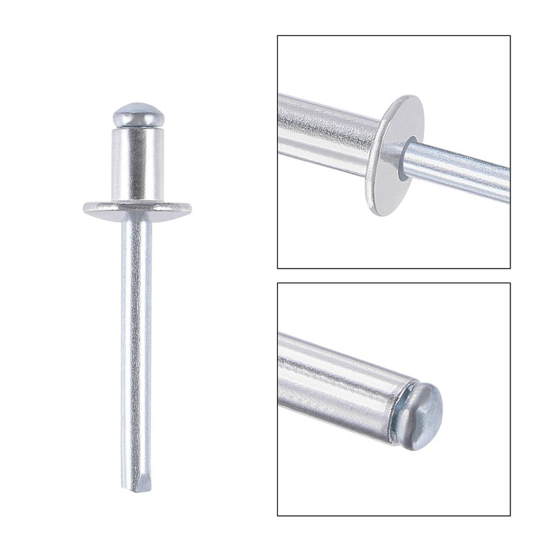 sourcing map Blind Rivets, Aluminum Pull Rivets Core Decoration Rivets