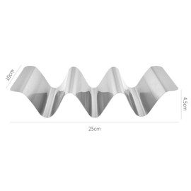 Disnace Taco Holder, Pack of 2 Taco Stands, Hot Dog Holder Made of 304 Stainless Steel with Handles, Tortilla Holder, Dishwasher Safe for Restaurant, Picnic, Party, Sandwiches, Sausages, Tacos Holder