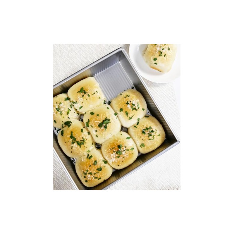 USA Pan molde de cuadrado para tartas sartén, Plateado, 9"