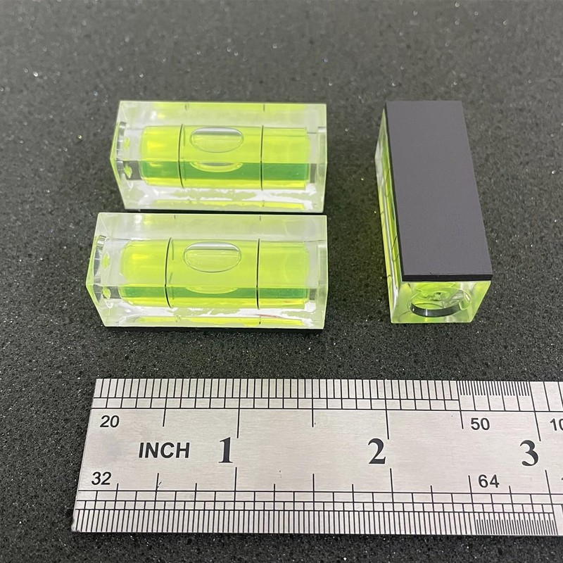ZUJHPYMI 2Pcs Bubble Spirit Level with Magnetic Base 15x15x40mm Single