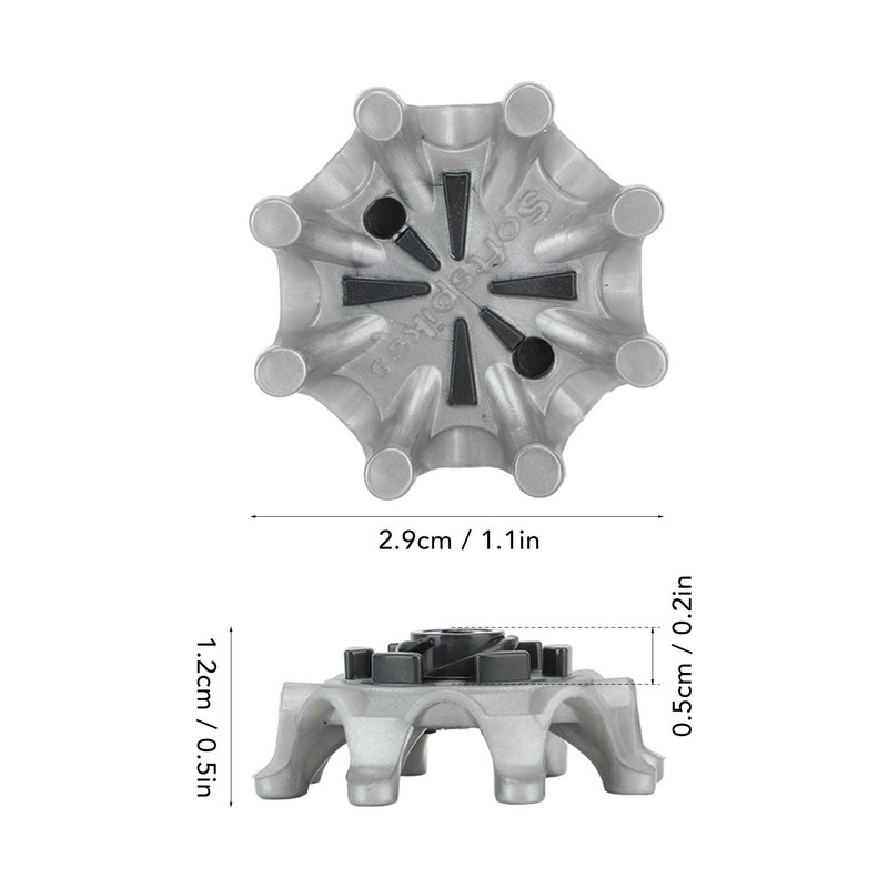 Drfeify 20 Pieces Golf Shoe Spikes Non-Slip Golf Shoe Cleats
