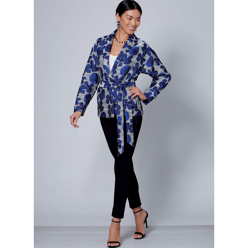 McCall Pattern Women's Loose Fit Belted Jacket, Sizes 4-14 Sewing