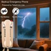 Traditional Wall Phone Metal Bell,Classic 2554 Wall Telephone (Hearing Aid