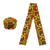 African Kente Pattern Hats Scarf Kufi Hat Ankara Print Cap