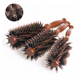 Healvian Comb Brush for Women Boar Bristle Hair Combing Tool Ergonomic Wood Handle for Hairstyles