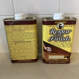 Howard 2  HOWARD RF3016 Wood Restorer, Golden Oak, Liquid, 16 oz, Cans