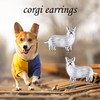 ONEFINITY Corgi Earrings 925 Sterling Silver Corgi Studs Earrings Dog