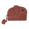 Women's Compact Genuine Leather Mini Wallet Coin Case Leather Coin