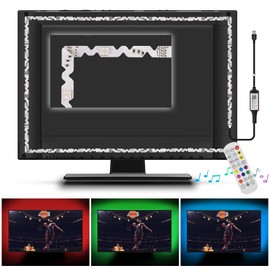 DANCRA LED TV Backlight, 5 m RGB TV Lighting for 60 to 80 Inches, TV LED Strip, App Control, USB LED Strip for HDTV, PC Screen, Bedroom, Playroom, Room Decoration