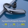 X18 Wireless Bluetooth 5.1 Headphones Ear-Hook Single Earbud with Microphone