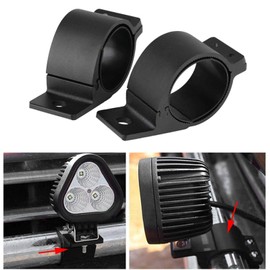 76 mm Bar Mount, Work Light Holder, Akozon Work Light Holder, Universal 76 mm / 3 Inch Light Bar Holder, Pipe Clamp, Offroad Accessories, Bar Lights, Headlight, Driving