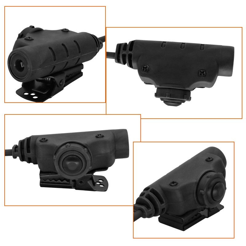 HEARFALCOM Tactical Military Accessories 6-Pin V2 U94 PTT Adapter for