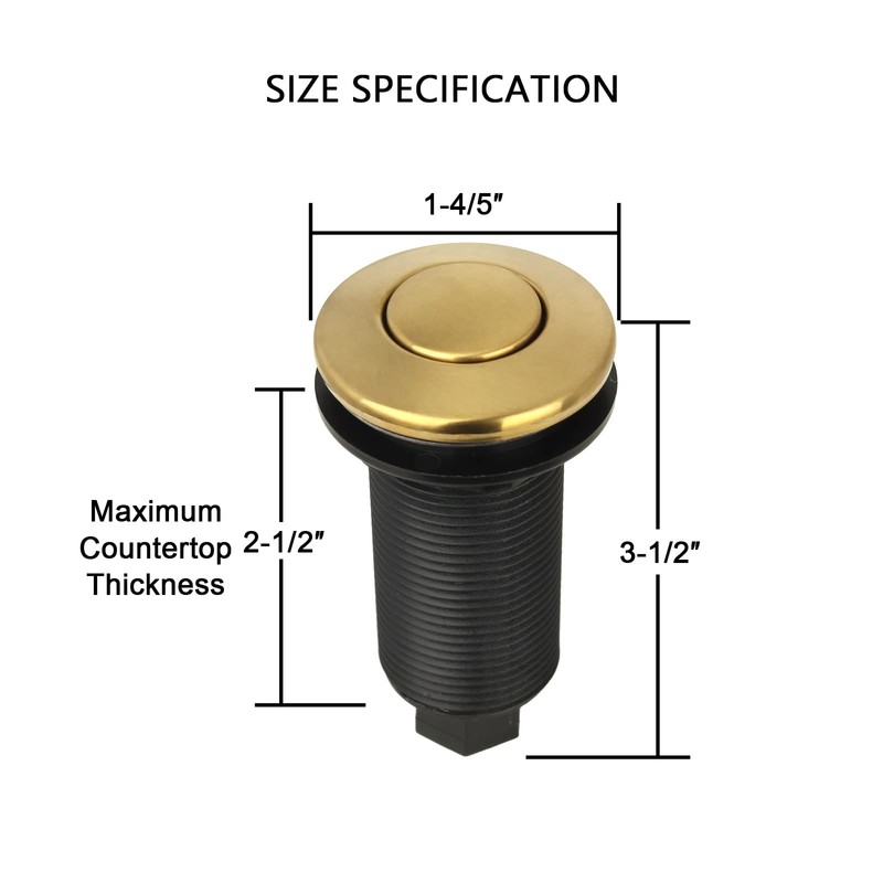 Akicon Garbage Disposal Air Switch with Air Hose, Sink Top