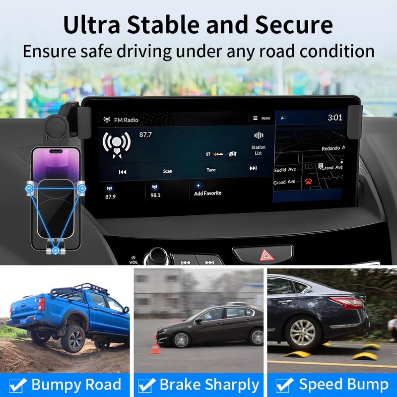 LUNQIN Car Phone Holder for Acura RDX 2019 2020 2021