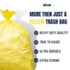 Plasticplace 55-60 Gallon Trash Bags │ 1.5 Mil │ Yellow