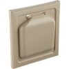 P-tec (1)-P-tec No-Pest 4 In. Tan Plastic Wide Mount Dryer Vent Hood NPWRT
