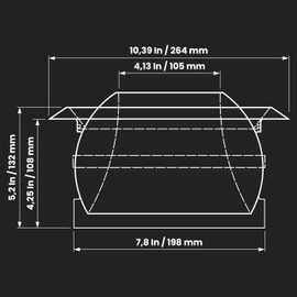 Repa Market 8" Inch White Round Air Diffuser - Adjustable Ball Ventilation Cover for Ceiling and Wall - Silent Horizontal and Vertical Fresh Air Supply for House, Office and Large Commercial Areas