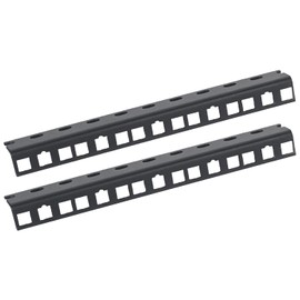 HMF 66805-02 Rack Rail for Server Cabinet, Pack of 2, 10 Inch, 5 U, Black