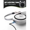 Retractable Dog Leash with LED Flashlight, Douexio Upgrade 3 in