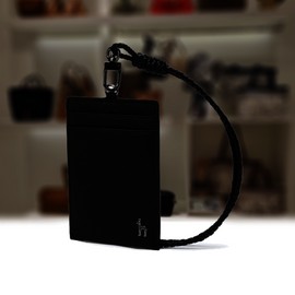 Hazzys (대구신세계)BASIC 블랙 솔리드 목걸이형 카드홀더 HJHO4E605BK (Daegu Shinsegae) BASIC Black Solid Necklace-Type Card Holder HJHO4E605BK