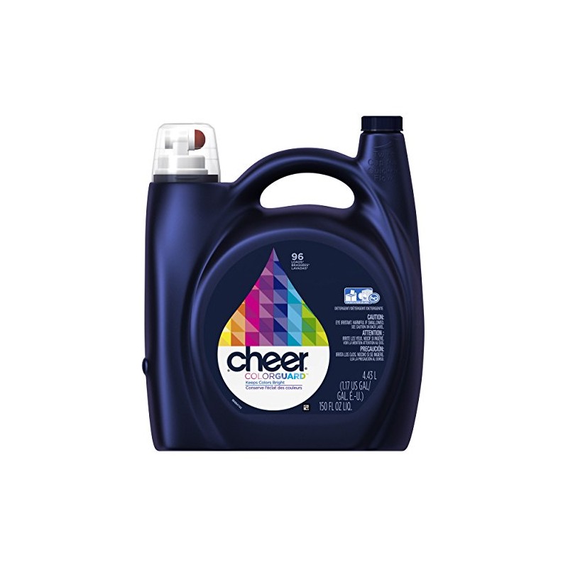 Cheer Colorguard Liquid Laundry Detergent, 96 Loads 150 Fl oz
