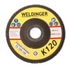 WELDINGER Serrated Disc 125 x 22.23 K120 Abrasive Mop Discs