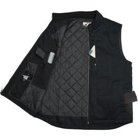 EDTREK Men's Concealed Carry Vest With Two Holster Inside - Urban Gun Vest With Zipped Chest Pocket (Black, X-Large)