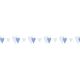 Rayher 59584358 Washi Tape Hearts 10 mm Roll 15 m Baby Blue