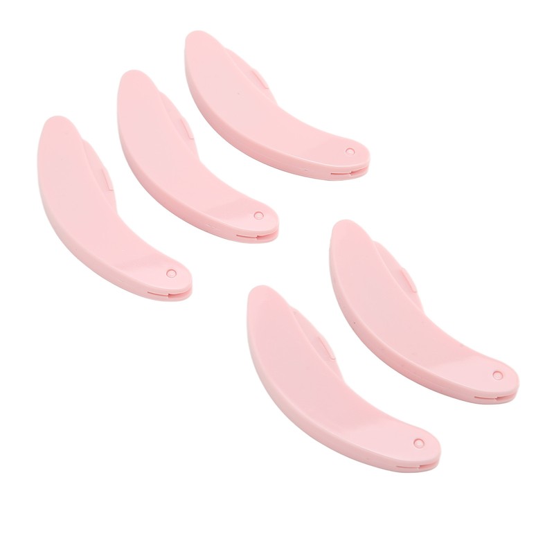 5pcs Curve Handle Lash Comb Stainless Steel Folding Eyelash Teeth