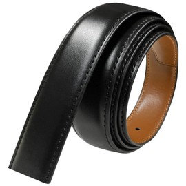 160506 Reversible Belt Strap Replacement Genuine Leather Dress Belt Strap, 1-1/4" (32mm) Wide (Black/Tan, 44)