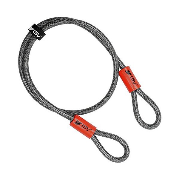 BV 4FT Security Steel Cable, Double Looped Flex Lock Cable