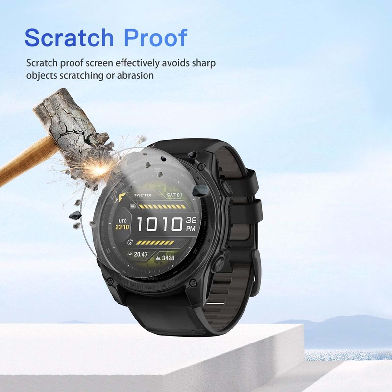 4 Pack Screen Protector for Garmin tactix 8 51mm, 9H