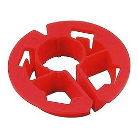 Highcraft PXCAP012-10 Metal Stud Insulator, Cushions 1/2 in. Pipe, Wiring PEX Tubing through Wood, Polyethylene (10 Pack), Red