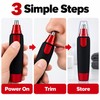 3-in-1 Grooming Trimmer for Men – Battery Powered Nose, Ear