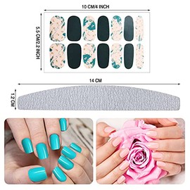 Maitys 560 Piezas 40 Hojas De Envoltura Completa Pegatinas De Uñas Tiras De Esmalte De Uñas Calcomanías Autoadhesivas De Gel De Uñas Calcomanías Artís