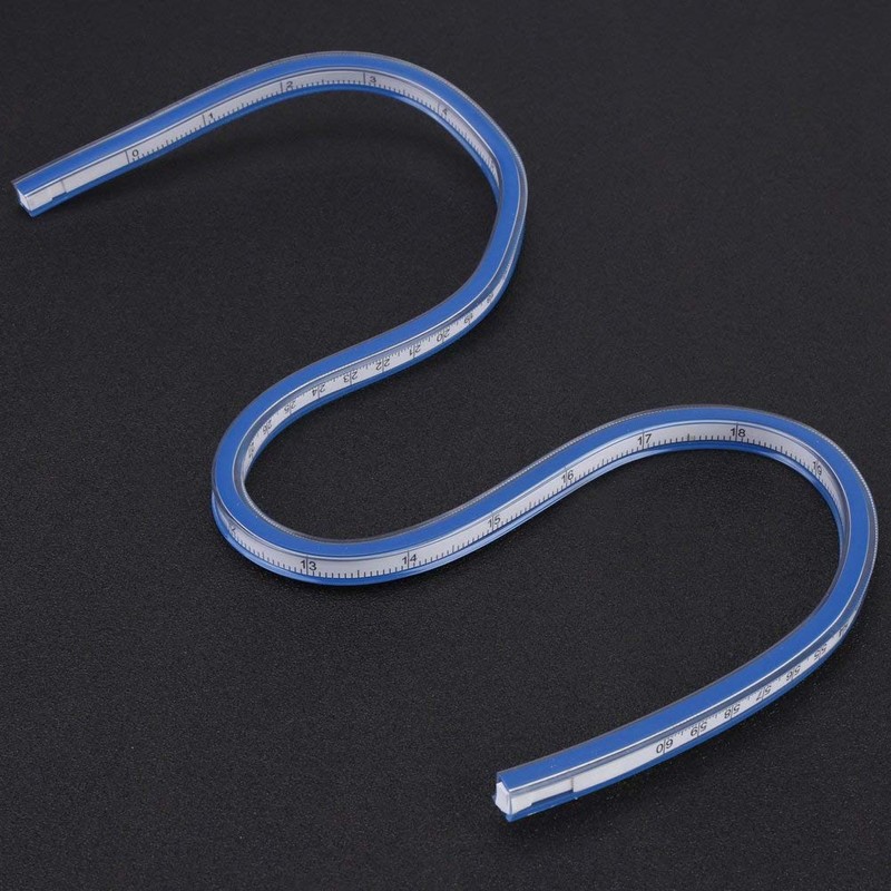 Flexible Plastic Curve Rule Ruler Drafting Drawing Measure Tool Craft