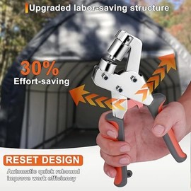 Handheld Grommet Eyelet Pliers Kit — 6 mm or 10 mm