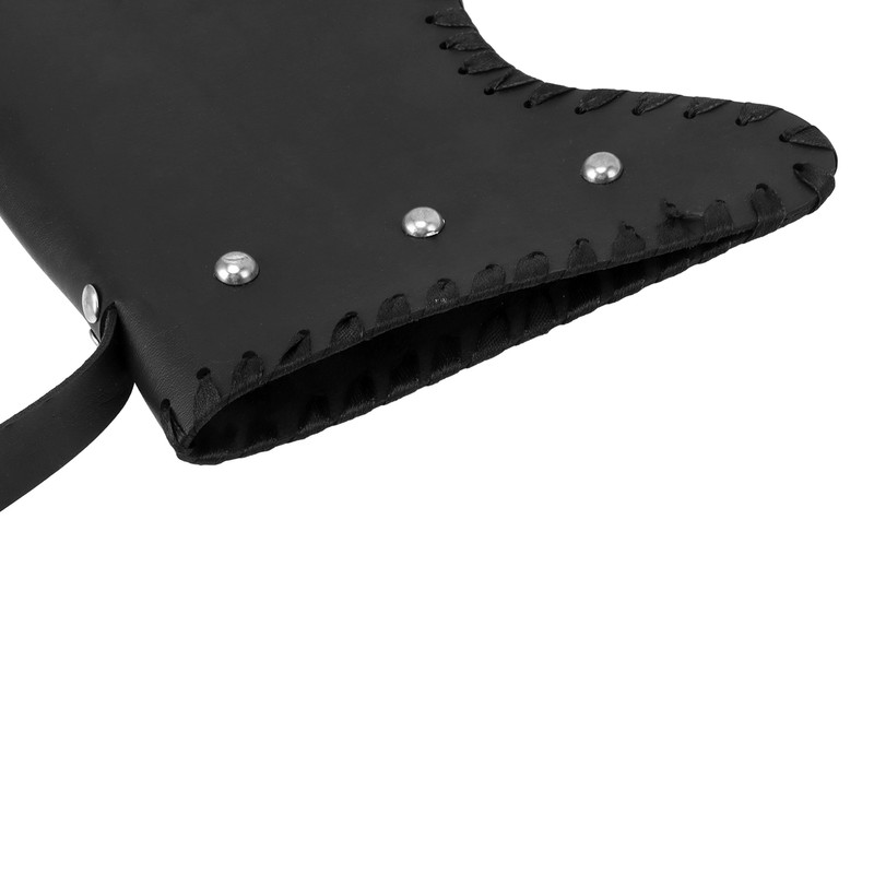 Archery Arrow Holder PU Leather Traditional Shoulder Back Quiver with