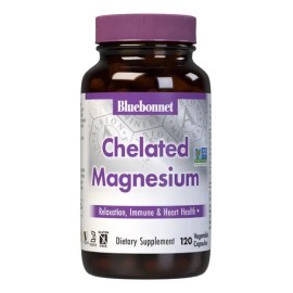 Bluebonnet Nutrition Albion Chelated Magnesium, 120 Count                                                                                             