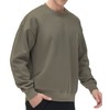 THE GYM PEOPLE Men's Fleece Crewneck Sweatshirt Thick Loose fit