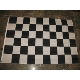 4X6 Black And White Checkered Checker Racing 4Ft X 6Ft Flag Banner