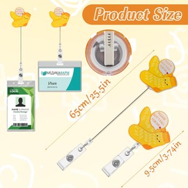 Gjinxi Please Don’t Fall for Me Badge Reel Holder Retractable with ID Clip for Nurse Nursing Name Tag Card, Funny Cute Badge Reel with Alligator Clip, Nurse Badge Accessories for Doctor Office Work