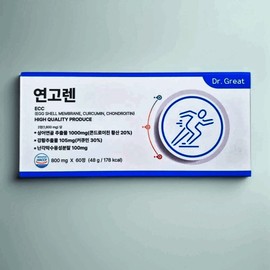 Dr. Great Ointment Chondroitin Egg Shell Membrane 60 Tablets Curcumin Egg Shell Membrane 60 Tablets / 닥터그레잇 연고렌 콘드로이친 난각막 60정 커큐민 난각막 60정