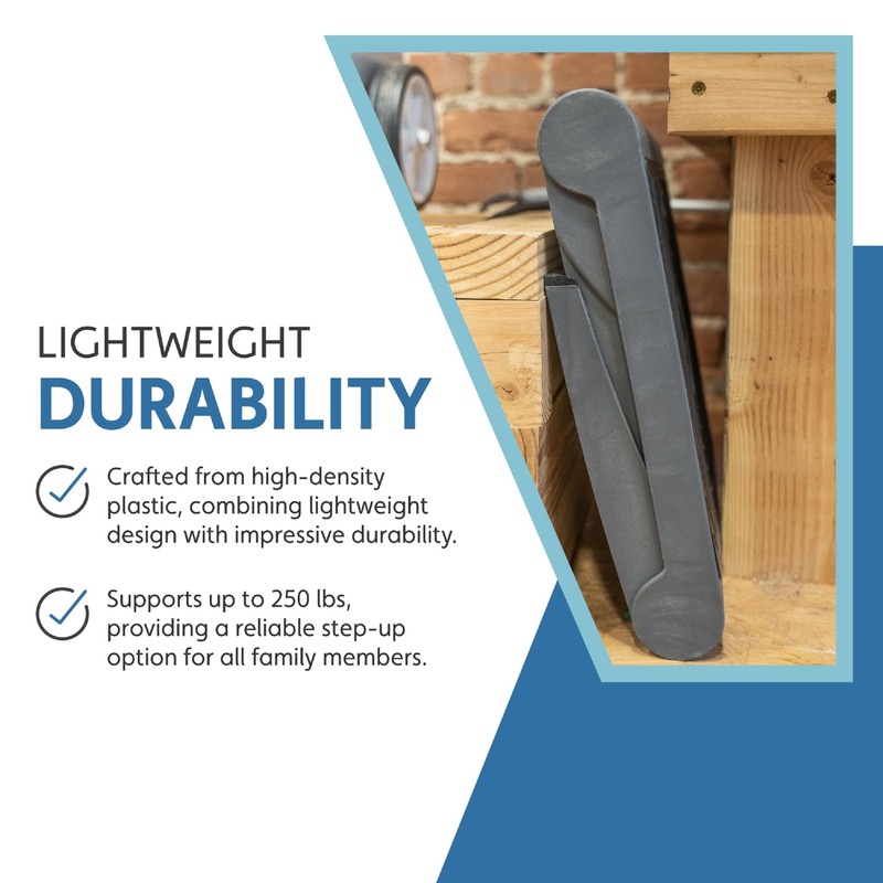 Cramer Folding Step Stool, 1-Step, 250 lb Capacity, 14w x