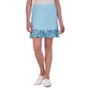 Stella Parker Women's Flutter Skort with Pockets, Misty Blue, Large