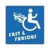 6 Pack - Funny CAR Stickers - Disabled CAR Bumper