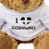 Big Red Egg I LOVE CORNWALL FLAG - Teddy Bear